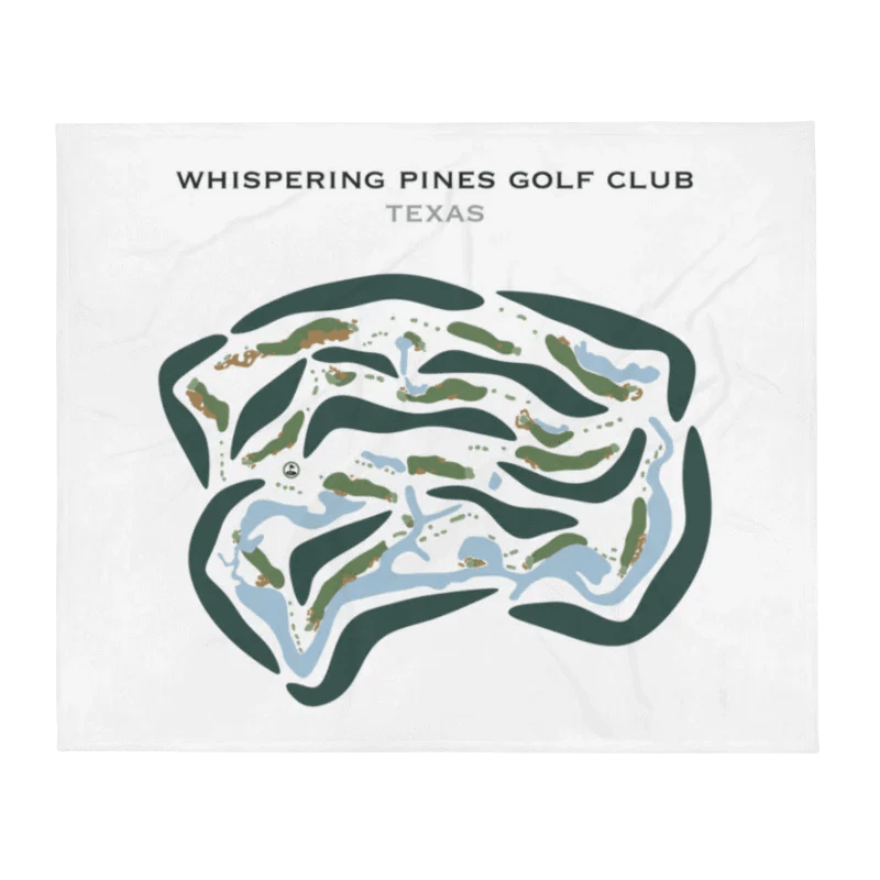 Whispering Pines Golf Club, Texas - Printed Golf Courses