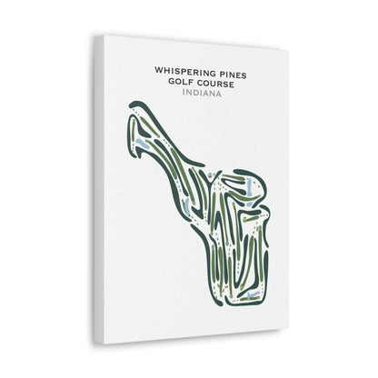 Whispering Pines Golf Course, Indiana - Printed Golf Courses