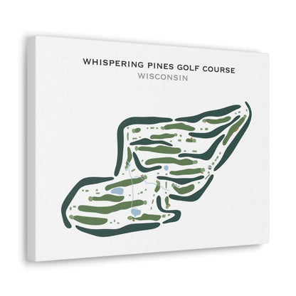 Whispering Pines Golf Course, Wisconsin - Printed Golf Courses
