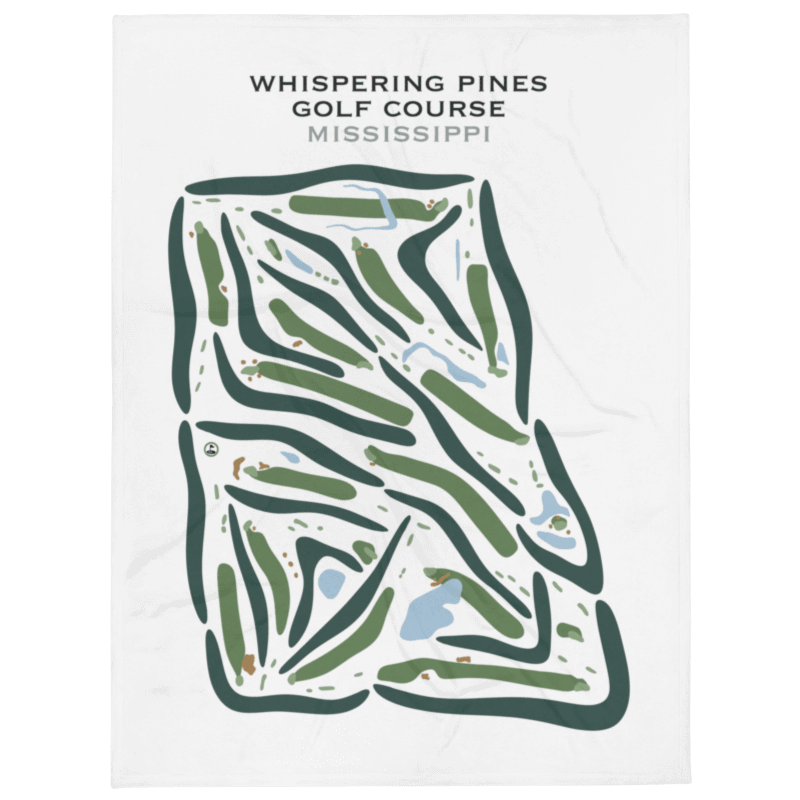 Whispering Pines Golf Course, Mississippi - Printed Golf Courses
