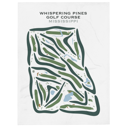 Whispering Pines Golf Course, Mississippi - Printed Golf Courses
