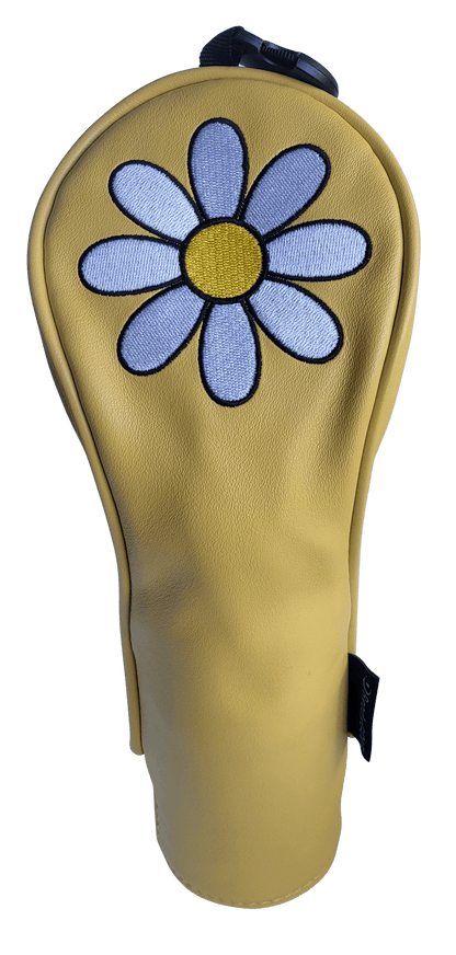 White Daisy Hybrid Headcover by ReadyGolf (Yellow)