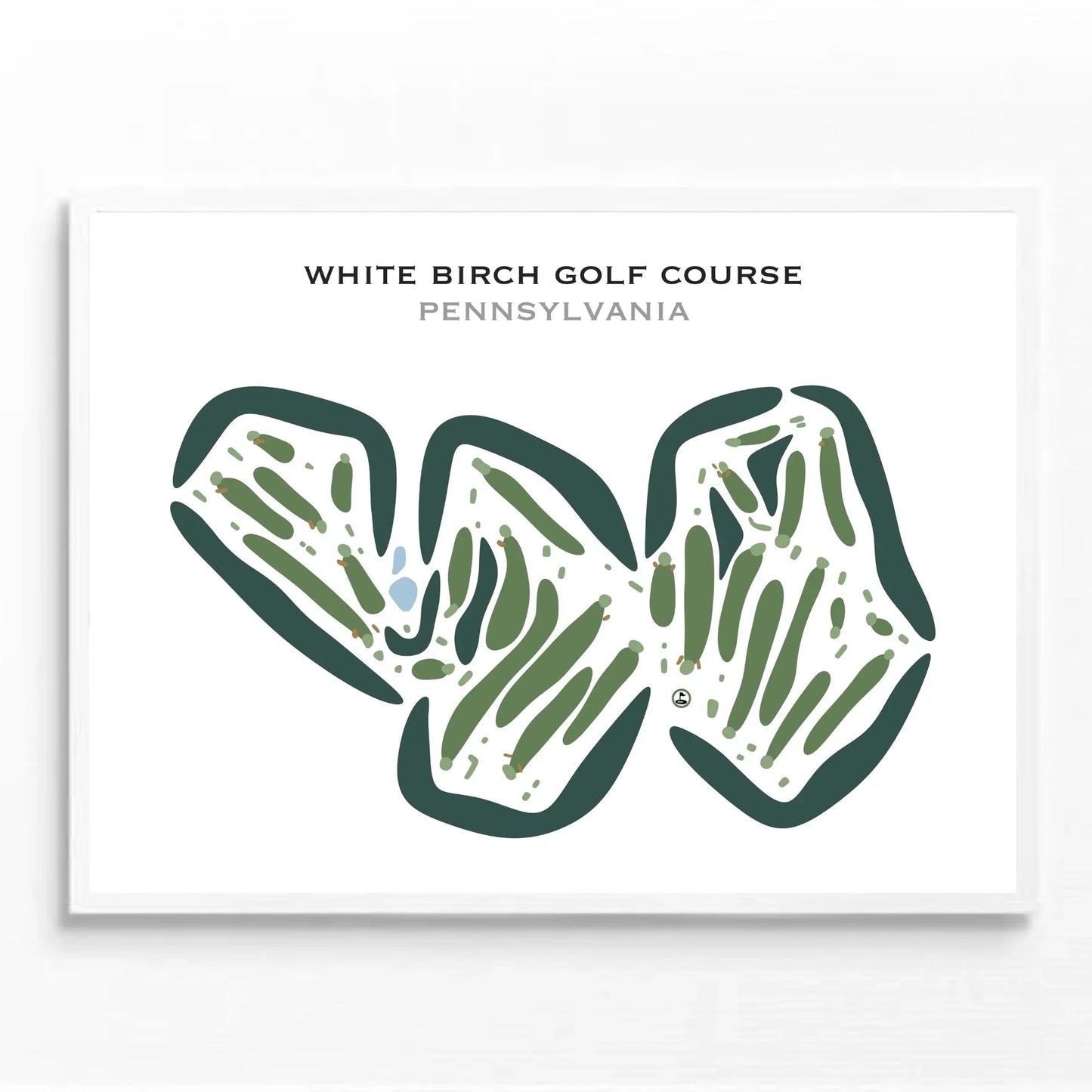 White Birch Golf Course, Pennsylvania - Printed Golf Courses