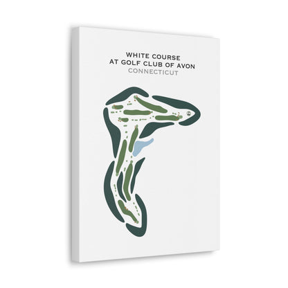 White Course at Golf Club of Avon, Connecticut - Printed Golf Courses