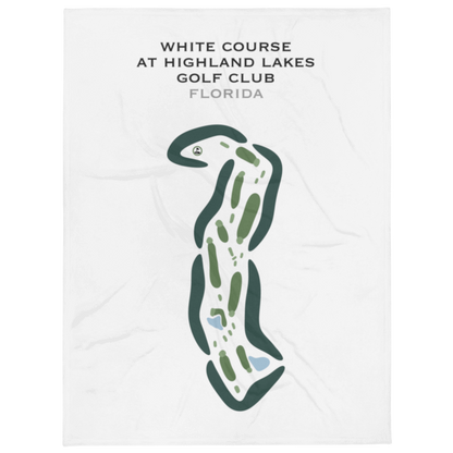 White Course at Highland Lakes Golf Club, Florida - Printed Golf Courses
