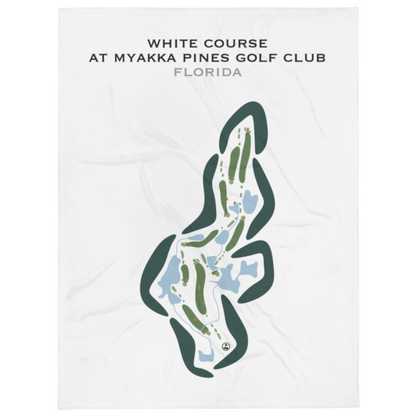 White Course at Myakka Pines Golf Club, Florida - Printed Golf Courses