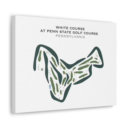 White Course at Penn State Golf Course, Pennsylvania - Printed Golf Courses