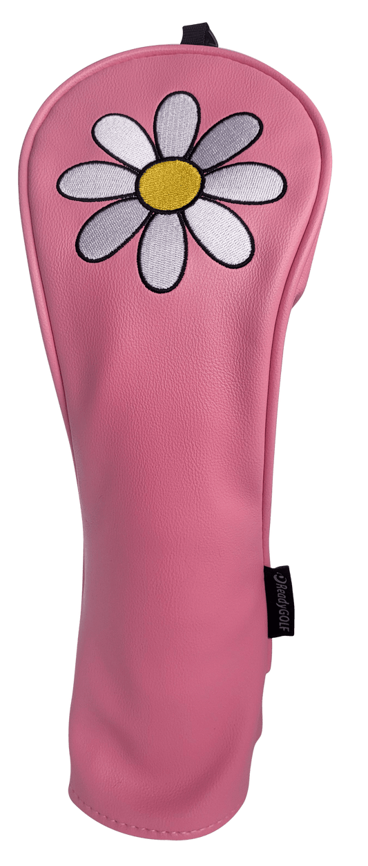 White Daisy Headcover Set:  Driver, Fairway & Hybrid by ReadyGOLF