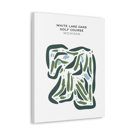 White Lake Oaks Golf Course, Michigan - Printed Golf Courses