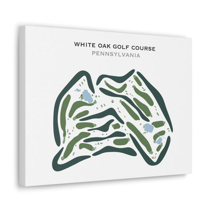 White Oak Golf Course, Pennsylvania - Printed Golf Courses