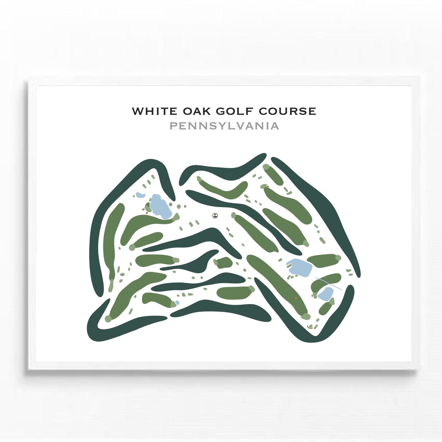 White Oak Golf Course, Pennsylvania - Printed Golf Courses