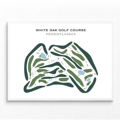 White Oak Golf Course, Pennsylvania - Printed Golf Courses