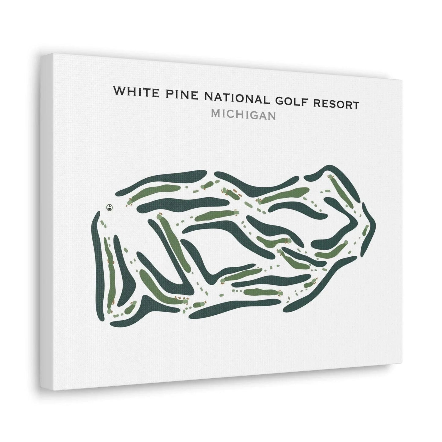 White Pine National Golf Resort, Michigan - Printed Golf Course