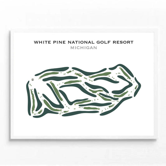 White Pine National Golf Resort, Michigan - Printed Golf Course