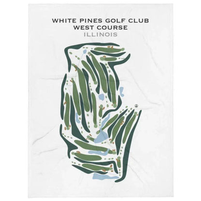 White Pines Golf Club West Course, Illinois - Printed Golf Courses