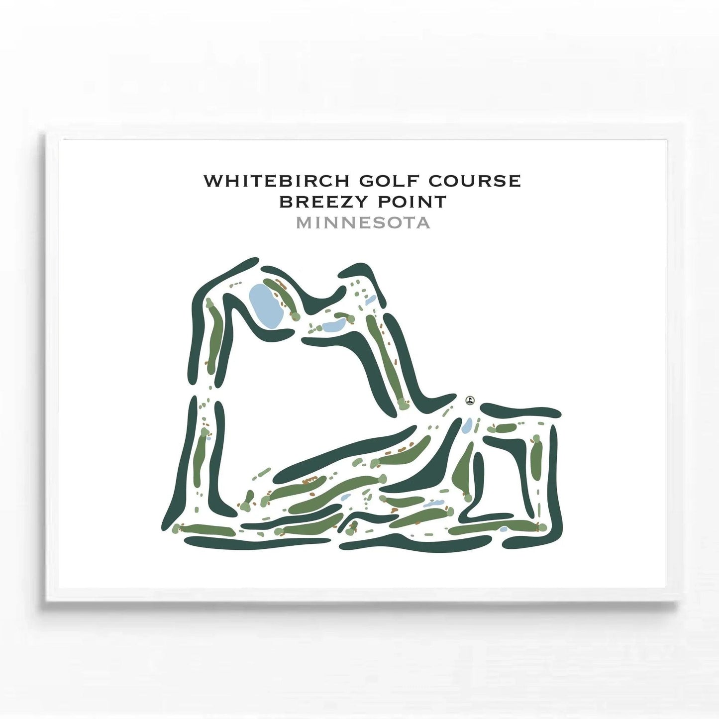 Whitebirch Golf Course, Breezy Point, Minnesota - Printed Golf Courses