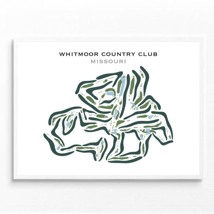 Whitmoor Country Club, Missouri - Printed Golf Courses