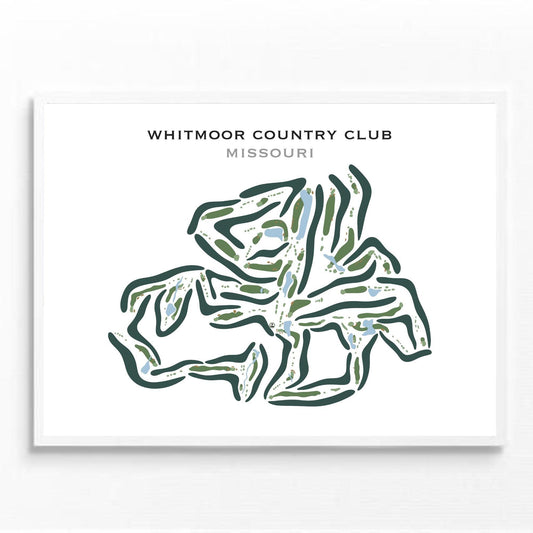 Whitmoor Country Club, Missouri - Printed Golf Courses