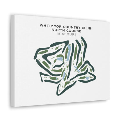 Whitmoor Country Club-North, Missouri - Printed Golf Courses
