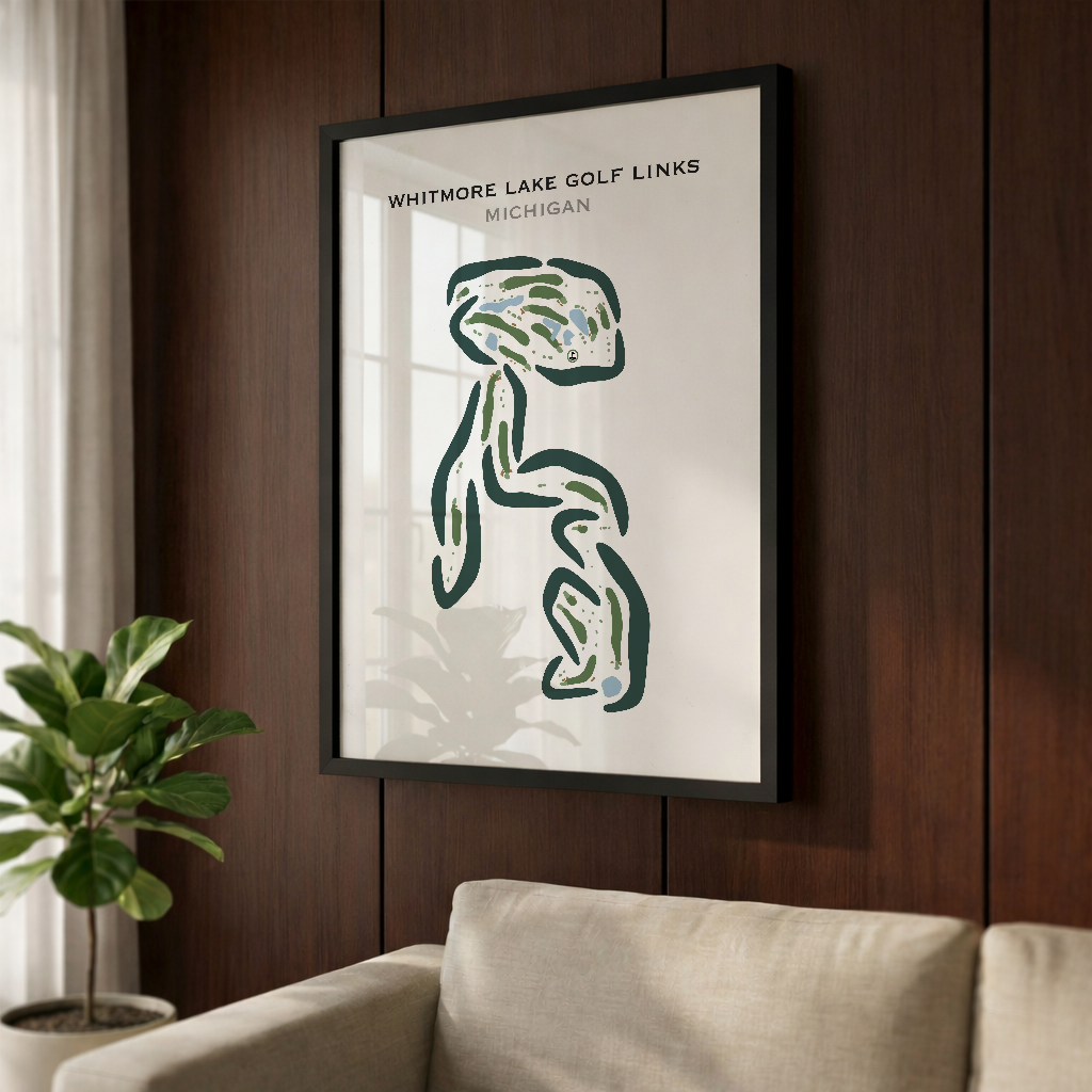 Whitmore Lake Golf Links, Michigan - Printed Golf Courses