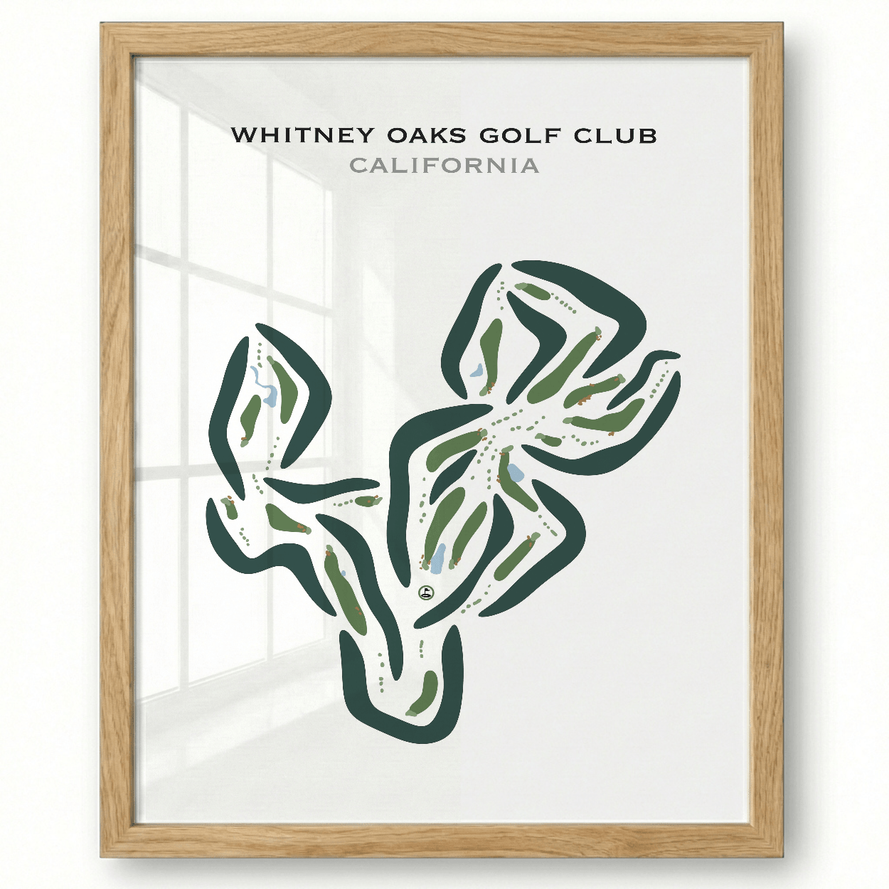 Whitney Oaks Golf Club, California - Printed Golf Courses