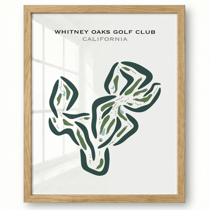 Whitney Oaks Golf Club, California - Printed Golf Courses