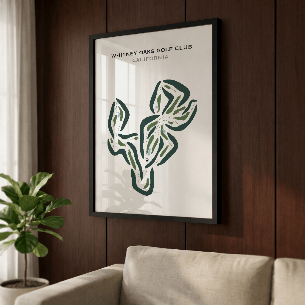 Whitney Oaks Golf Club, California - Printed Golf Courses