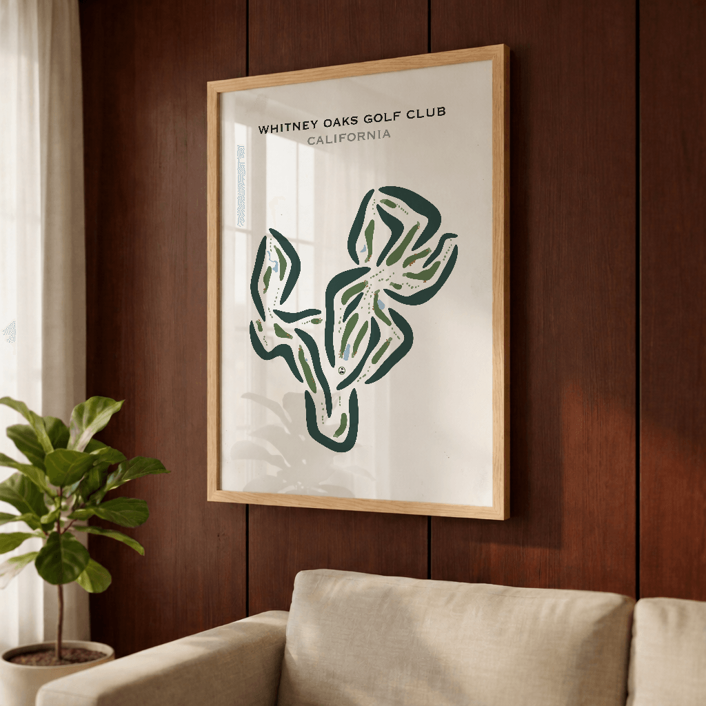 Whitney Oaks Golf Club, California - Printed Golf Courses