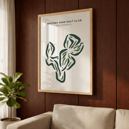 Whitney Oaks Golf Club, California - Printed Golf Courses