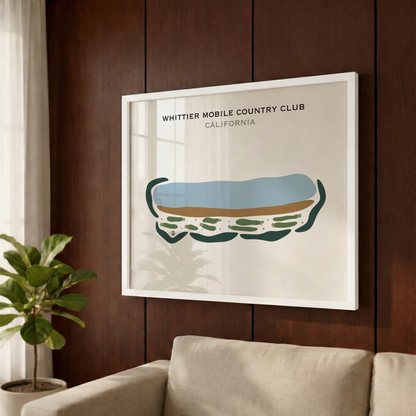 Whittier Mobile Country Club, California - Printed Golf Courses