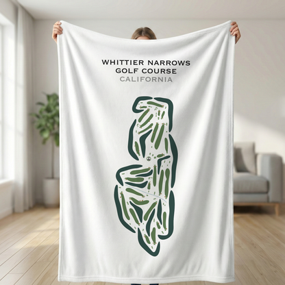 Whittier Narrows Golf Course, California - Printed Golf Courses
