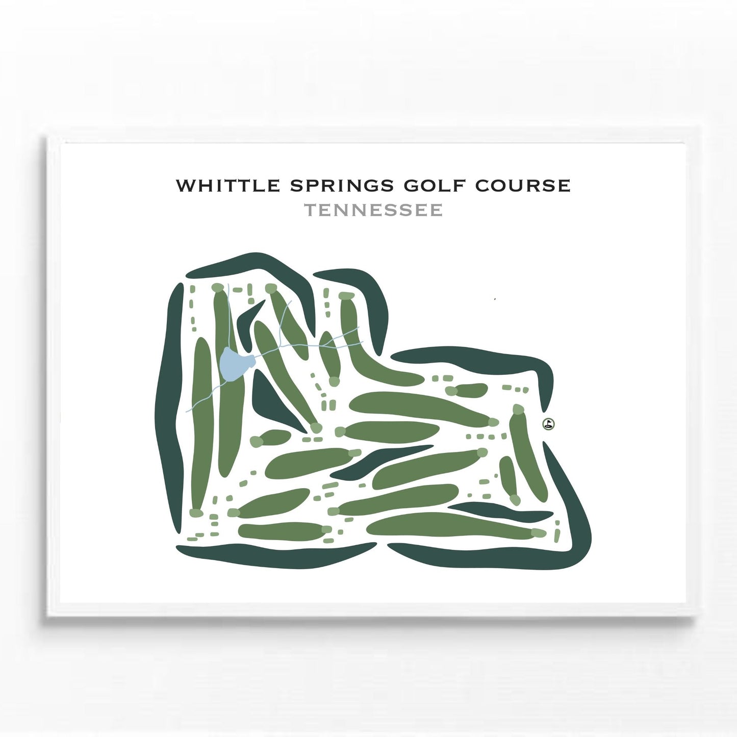 Whittle Springs Golf Course, Tennessee - Printed Golf Courses