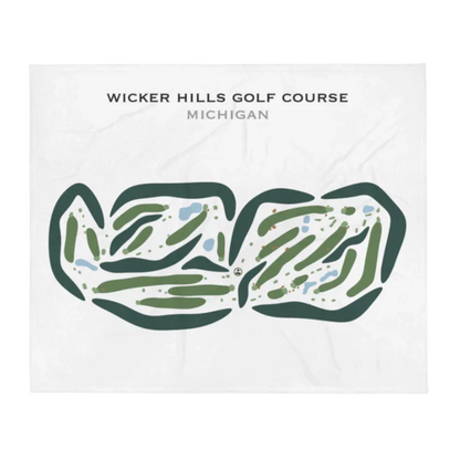 Wicker Hills Golf Course, Michigan - Printed Golf Courses