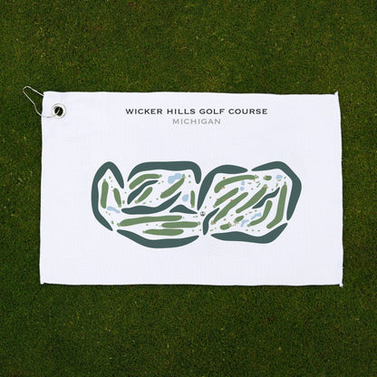 Wicker Hills Golf Course, Michigan - Printed Golf Courses