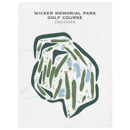 Wicker Memorial Park Golf Course, Indiana - Printed Golf Courses