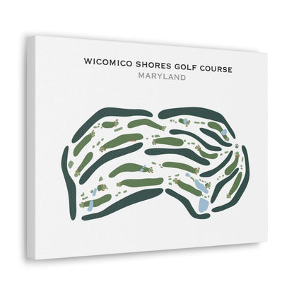 Wicomico Shores Golf Course, Maryland - Printed Golf Courses