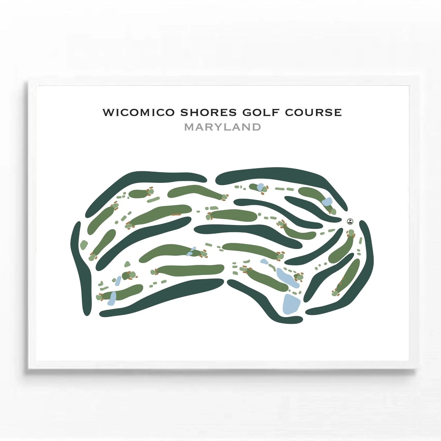 Wicomico Shores Golf Course, Maryland - Printed Golf Courses