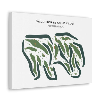 Wild Horse Golf Club, Nebraska - Printed Golf Courses