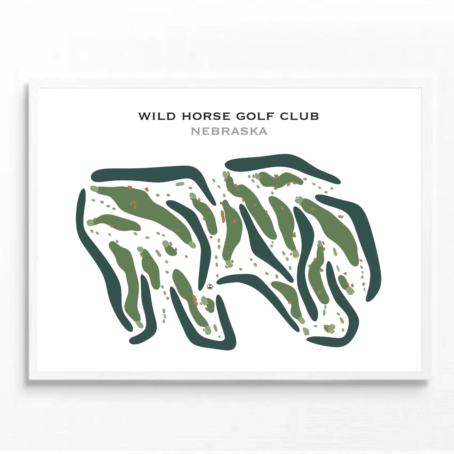 Wild Horse Golf Club, Nebraska - Printed Golf Courses