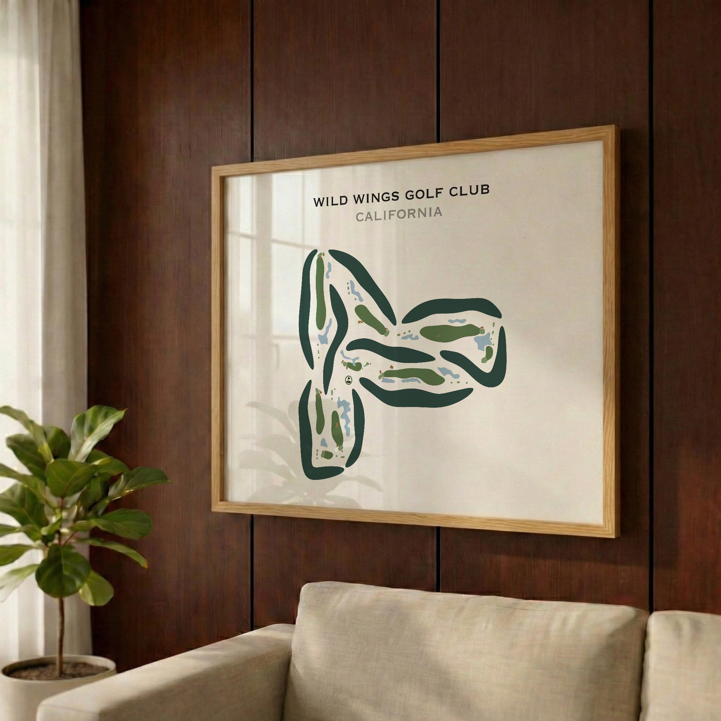 Wild Wings Golf Club, California - Printed Golf Courses
