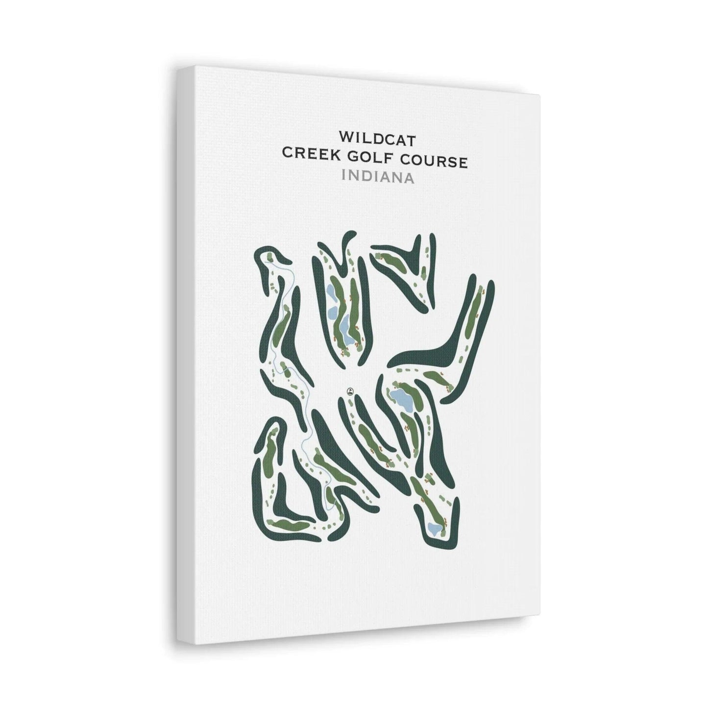 Wildcat Creek Golf Course, Indiana - Printed Golf Course