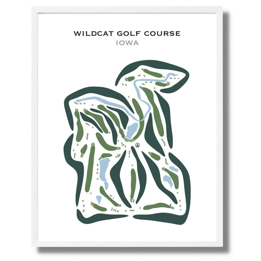 Wildcat Golf Course, Iowa - Printed Golf Courses