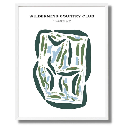 Wilderness Country Club, Florida - Printed Golf Courses