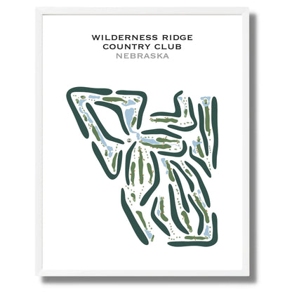 Wilderness Ridge Country Club, Nebraska - Printed Golf Courses
