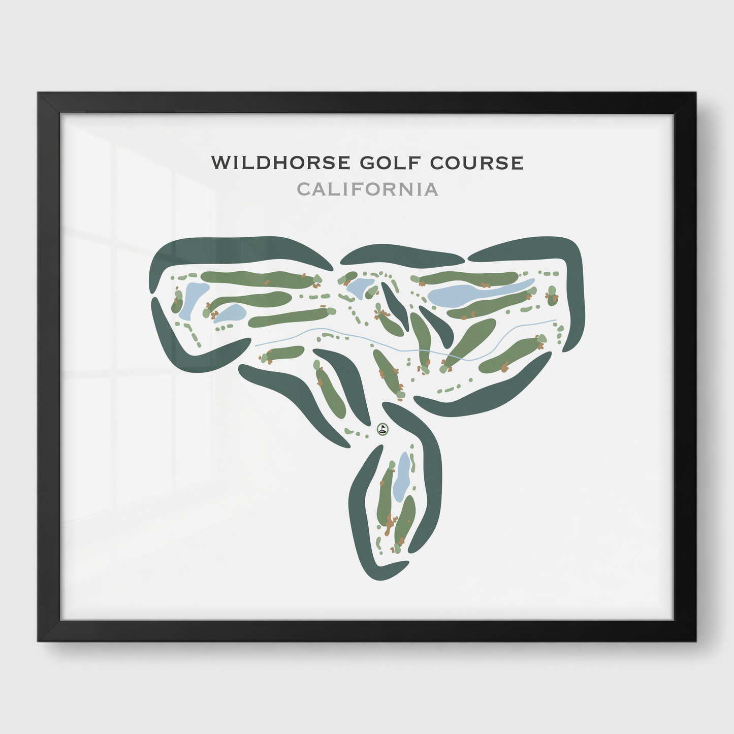 Wildhorse Golf Course, California - Printed Golf Courses