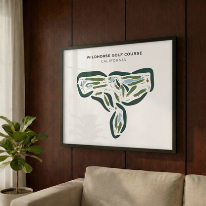 Wildhorse Golf Course, California - Printed Golf Courses
