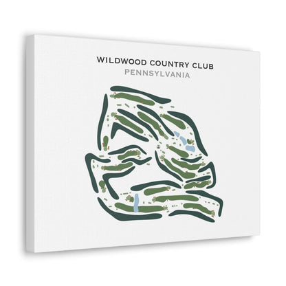 Wildwood Golf Club, Pennsylvania - Printed Golf Course