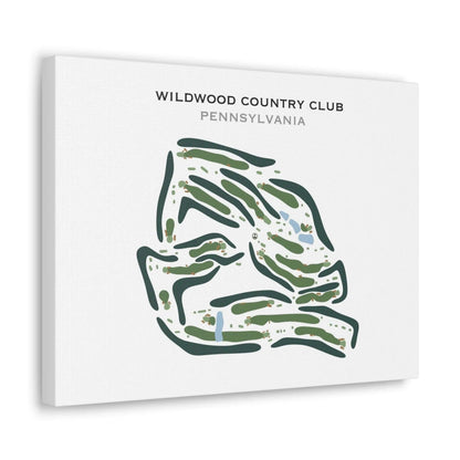 Wildwood Country Club, Pennsylvania - Printed Golf Courses
