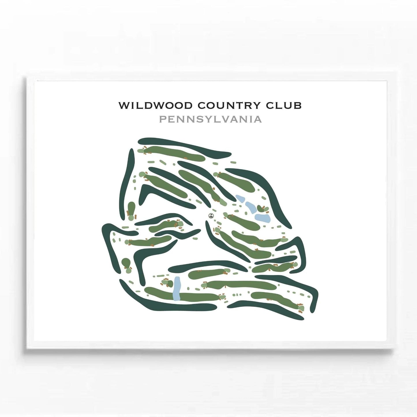 Wildwood Country Club, Pennsylvania - Printed Golf Courses
