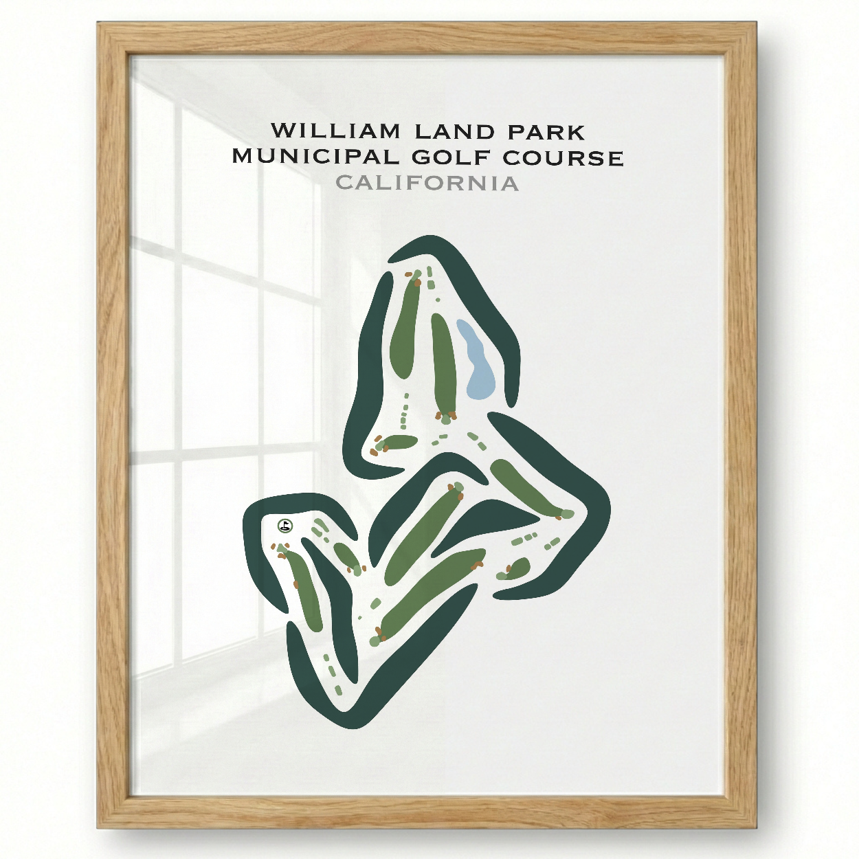 William Land Park Municipal Golf Course, California - Printed Golf Courses